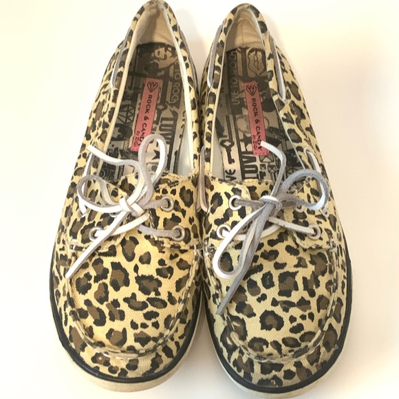 ROCK & CANDY Leopard Print Boatie Shoe—SZ. 9.5 - Picture 3 of 15